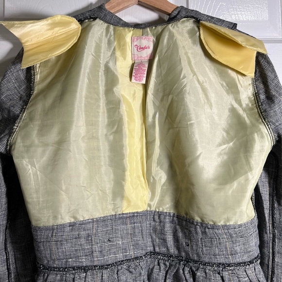 💫Candie’s Plaid/mini houndstooth peplum blazer - Picture 9 of 10